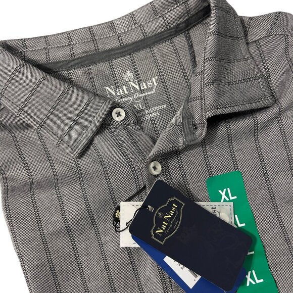Nat Nast Other - Nat Nast Luxury Originals Polo Shirt XL Striped Rayon Blend NWT Casual